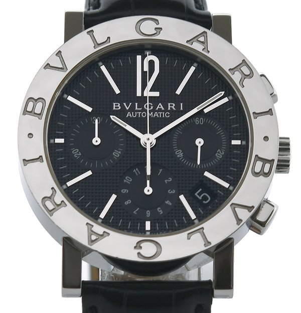 箱保付！美品！BVLGARI ブルガリブルガリ クロノグラフ BB38SLCH 自動小銃一巻き メンズ