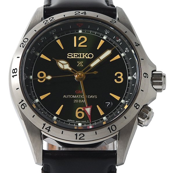 箱保付！美品！SEIKO セイコー PROSPEX プロスペックス Alpinist 山男 SBEJ005 6R54-00B0 自動小銃一巻き メンズ