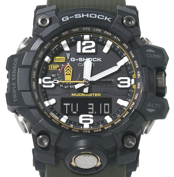保証書付！美品！CASIO カシオ G-SHOCK ジーショック MUDMASTER マッドマスター GWG-1000-1A3JF 世界6局対応 電波ソーラー メンズ