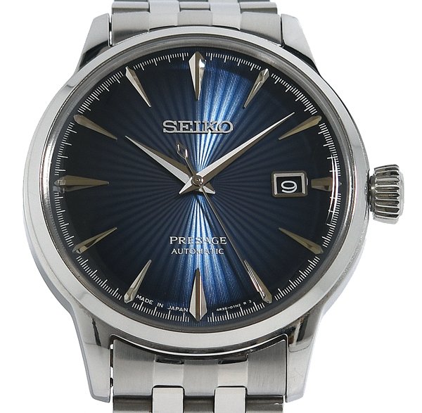 箱保付！美品！SEIKO セイコー PRESAGE プレザージュ Basic Line カクテルタイムシリーズ SARY123 4R35-01T0 自動巻き メンズ