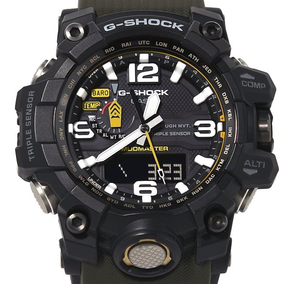 極美品！CASIO カシオ G-SHOCK ジーショック MUDMASTER マッドマスター GWG-1000-1A3JF 世界6局対応 電波ソーラー メンズ
