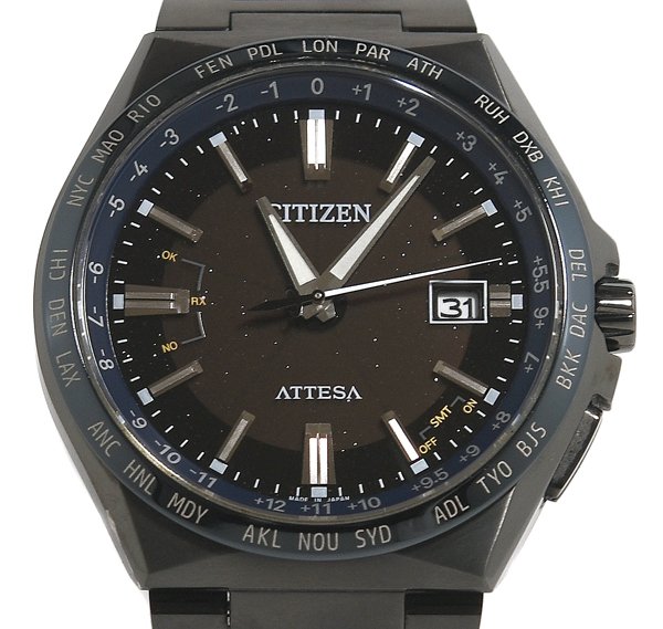 箱付 良品 CITIZEN シチズン ATTESA アテッサ CB0217-71E H145-A19D102 ダイレクトフライト ACT Line エコ・ドライブ メンズ