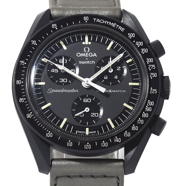 箱保付 良品 Swatch × OMEGA スウォッチ × オメガ MISSION TO MERCURY SO33A100 クオーツ メンズ