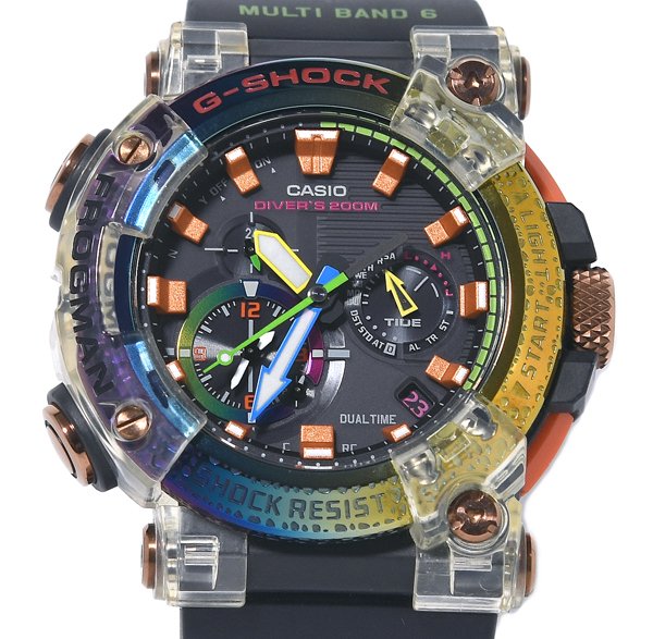 極美品 CASIO カシオ G-SHOCK ジーショック FROGMAN GWF-A1000BRT-1AJR 2020Special 虹霓IP ボルネオ虹蛙 ソーラー メンズ