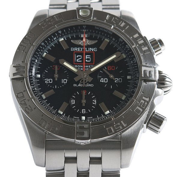 箱保付 美品 BREITLING ブライトリング A44360 クロノマット 黒いこと小鳥 クロノグラフ 自動小銃一巻き メンズ