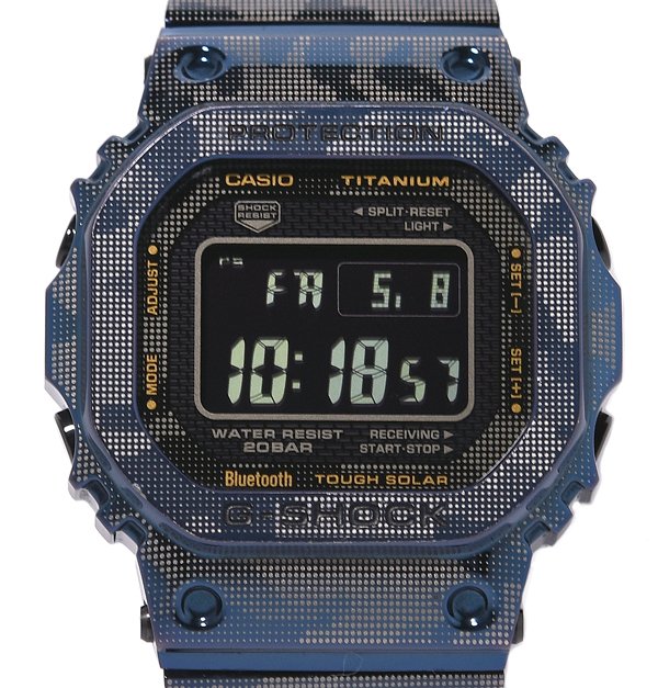 美品 CASIO カシオ G-SHOCK ジーショック GMW-B5000TCF-2JR 盛りだくさん金属元素 化けの皮模範例 ソーラー メンズ