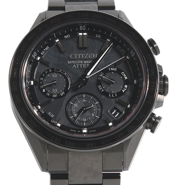 箱保付 美品 CITIZEN シチズン ATTESA アテッサ CC4067-66E F950-002XB03 HAKUTO-R協調主義 エコ・運転 メンズ