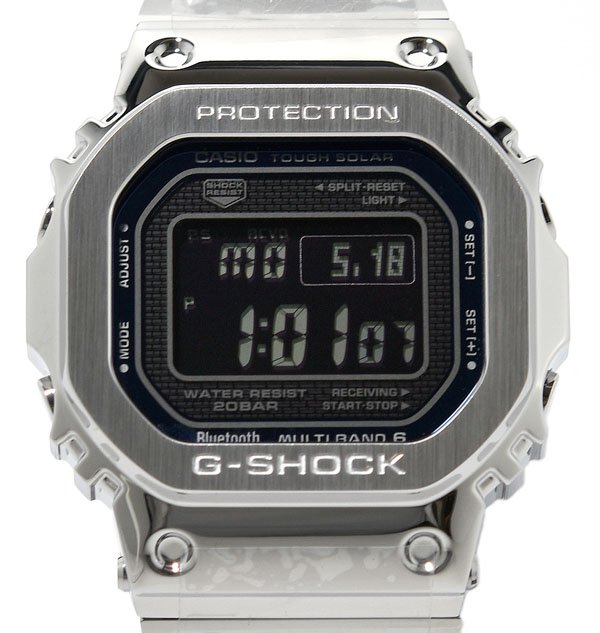 未当てはめる CASIO カシオ G-SHOCK ジーショック フルメタルシリーズ GMW-B5000D-2JF 電磁波ソーラー メンズ