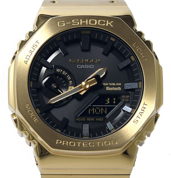 箱保付 美品 CASIO カシオ G-SHOCK ジーショック GM-B2100GD-9AJF フルメタルモデル 手ごわいソーラー メンズ