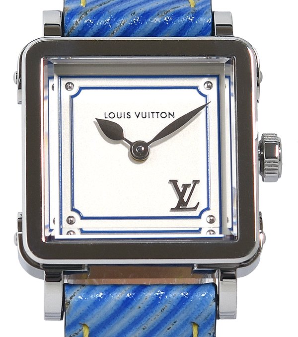 美品 LOUIS VUITTON ルイヴィトン アンプリーズ PM Q32M0B 石英 レディース