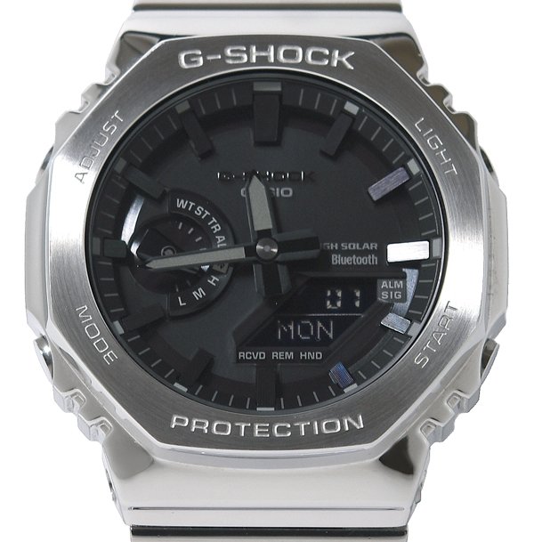 箱保付 美品 CASIO カシオ G-SHOCK ジーショック GM-B2100D-1AJF フルメタルモデル 手ごわいソーラー メンズ