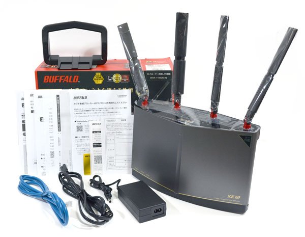 未当てはめる 見せびらかす品 BUFFALO 緩衝装置置き目 WXR-11000XE12 Wi-Fi ルータ 無線電話ローカルエリアネットワーク ルータ