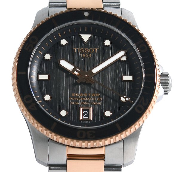 未当て嵌める TISSOT ティソ シースター1000 パワーマティック 80 T120807A T120.807.22.051.01 自動小銃一巻き メンズ