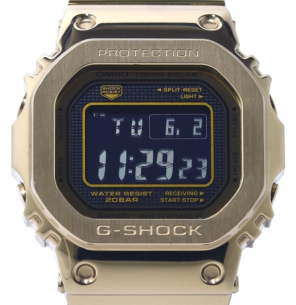 箱保付 美品 CASIO カシオ G-SHOCK ジーショック GMW-B5000GD-9JF Bluetooth相応う 盛りだくさん金属元素 電磁波ソーラー メンズ