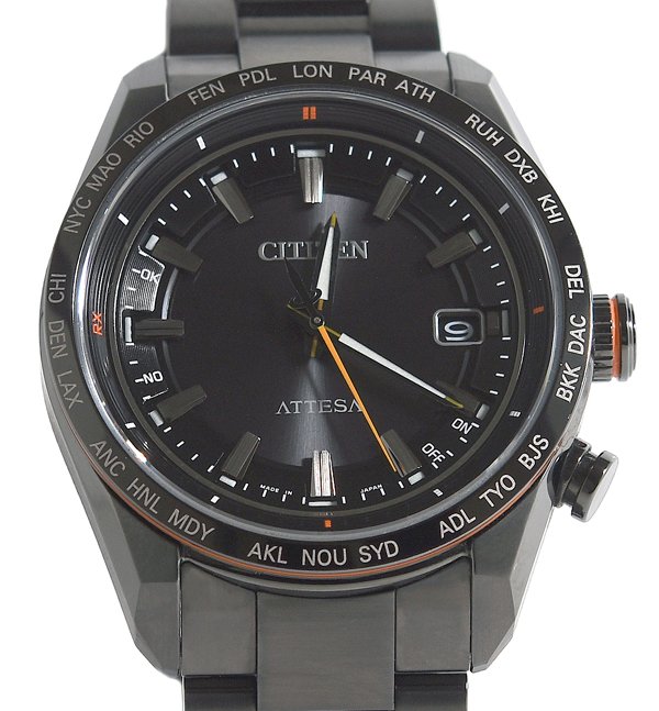 箱保付 美品 CITIZEN シチズン ATTESA アテッサ ACT Line CB0286-61E H145-007JD01 光発電エコ・ドライブ電波時計 メンズ｜Brand グランツ　店