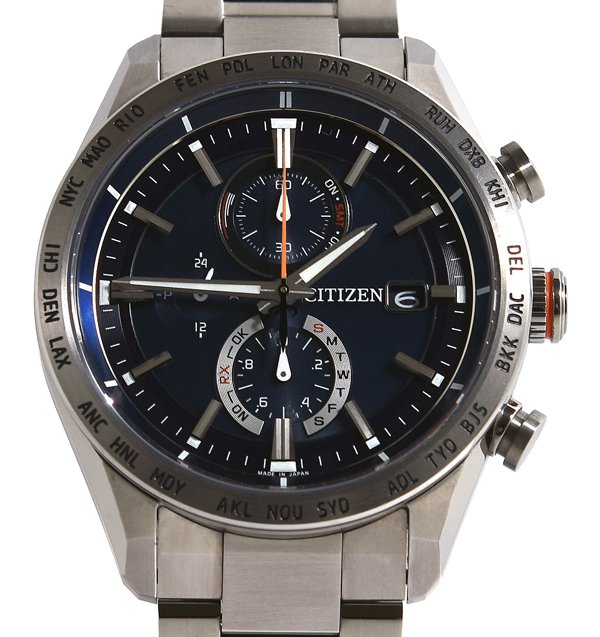 美品 CITIZEN シチズン ATTESA アテッサ AT8181-63L H800-T025862 エコ・ドライブ電波時計 メンズ｜Brand グランツ　店