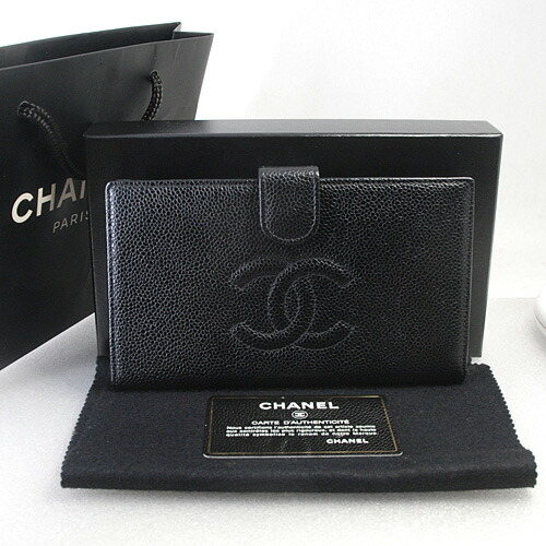 楽天市場】【中古】【財布】CHANEL シャネル キャビアスキン