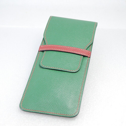 エルメス　Hermes　ペンケース　グリーン　シェーブル　筆箱 楽天市場】エルメス HERMES ペンケース アクセサリー レザー