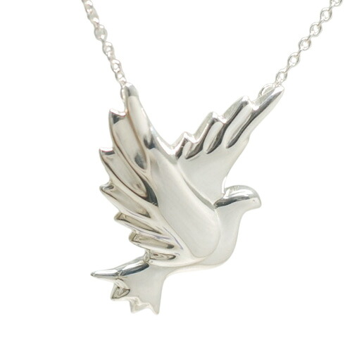 美品 ティファニー 925 ダブ ペンダント ネックレス/パロマ・ピカソ 鳩 バード スターリングシルバー 新品仕上げ済み【中古】｜BRAND JET
