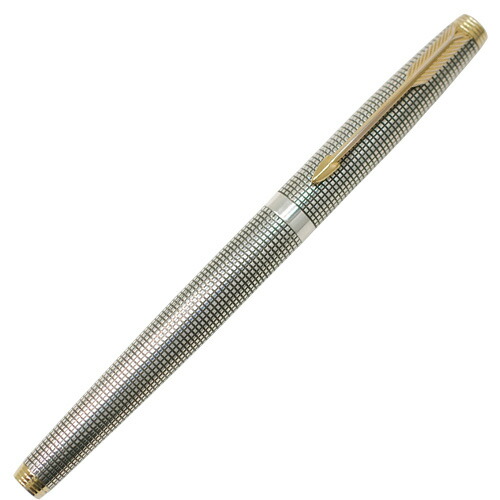 美品 パーカー PARKER パーカー75 スターリングしろがね色 筆 XF字 書き込み先 14K/両用式 U.S.A. 書きとどめる突き止める済み【中古】