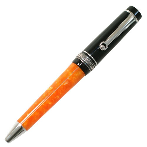 三角州 ドルチェビータ 寄せあわせ ミニ ボールペン/捻じれ式 オレンジ色【中古】