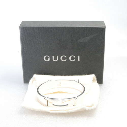 新品仕上 グッチ プレート ブレスレット バングル 925 GUCCI - グッチ ブレスレット IDタグ プレート チェーン