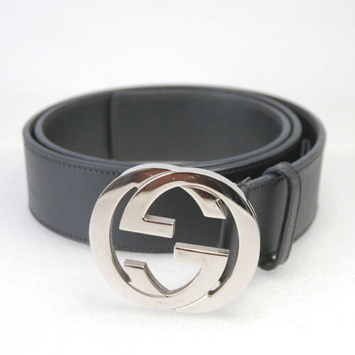 楽天市場】GUCCI グッチ/インターロッキングGレザーベルト90