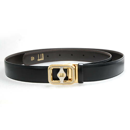 楽天市場】dunhill ダンヒル Dロゴ バックル ベルト レザー ブラック