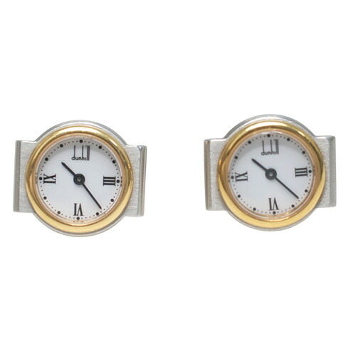 極希少 ダンヒル ミレニアム 時計 カフス シルバー&times;ゴールド コンビ SWISS MADE 時計可動品【中古】｜BRAND JET