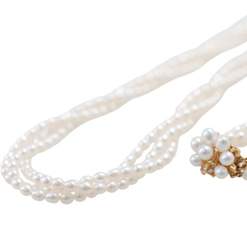 楽天市場】タサキ K18WG ダイヤ パール ネックレス チャンツ【新品同様