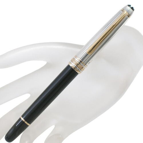 モンブラン #1441 925 マイスターシュテュック ソリテール ドゥエ 万年筆 ペン先 18K 750/両用式 筆記確認済み【中古】