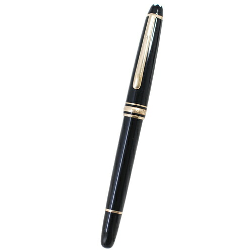 モンブラン #144 W.-GERMANY マイスターシュテュック クラシック ペン先 14K 585 万年筆/両用式 西ドイツ製 ネーム入り インクボトル付き 筆記OK【中古】