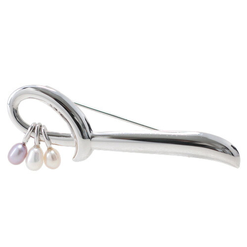 美品 田崎真珠 SILVER 3P淡水パール ブローチ/S刻印 シルバー ノンポリッシュ品【中古】｜BRAND JET