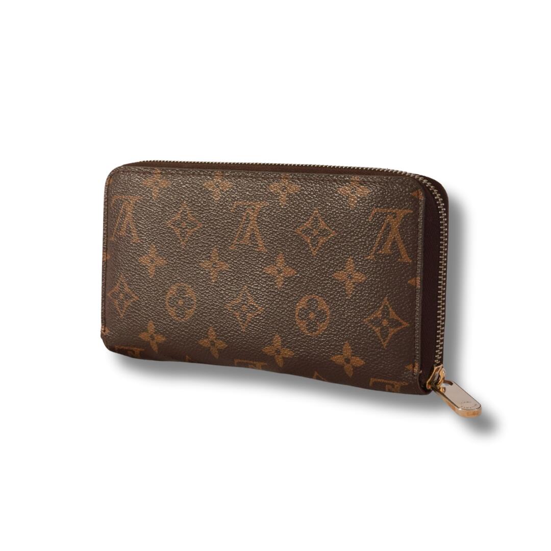 LOUIS VUITTON ルイ・ヴィトン モノグラム なめし革 ジッピーウォレット 長紙入れ 赤銅色 M42616【中古】