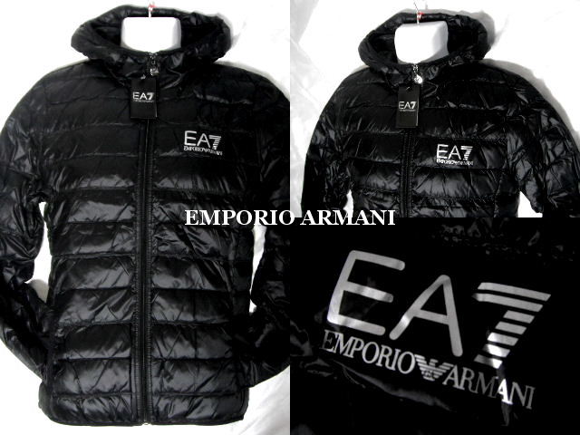 emporio armani black down jacket