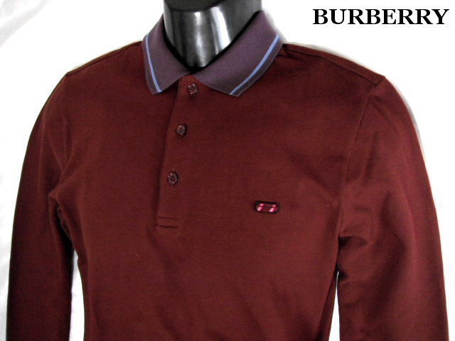 brown burberry polo shirt