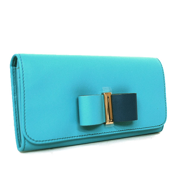 送料無料 財布 ケース 本物 新品 Chloe クロエ 長財布 ボウレザー 3p0291 8 ブルー リボンデザイン レディース財布 オシャレ 486 31ｍ リユースブランドmedaka