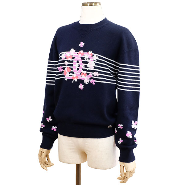 楽天市場】シャネル ニット セーター Tシャツ カットソー CC