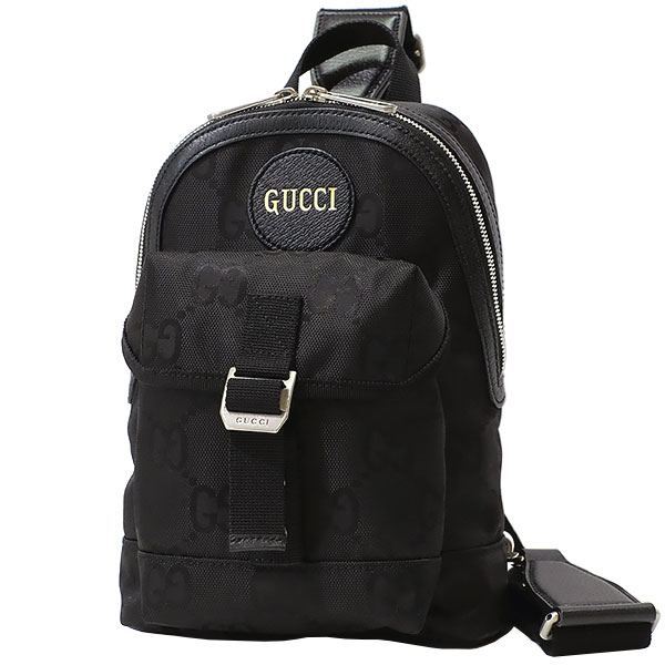 GUCCI ボディバッグ ブラック ナイロン製 GUCCI グッチ ボディバッグ ベルトバッグ ナイロン/レザー