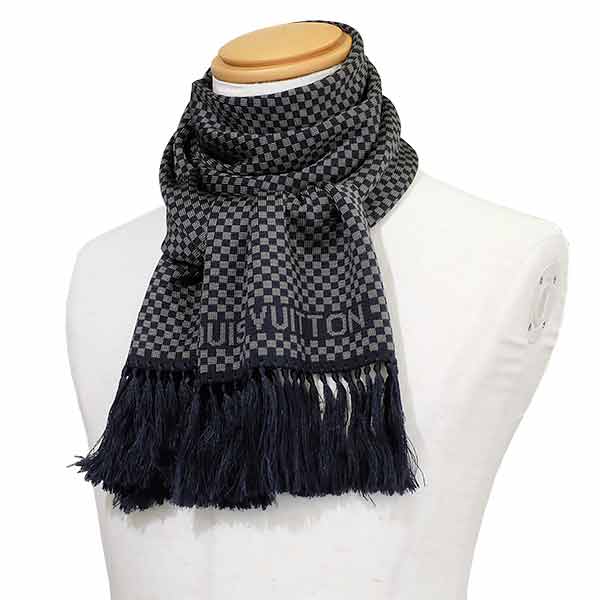 楽天市場】ルイヴィトン Louis Vuitton マフラー ブラック M76964