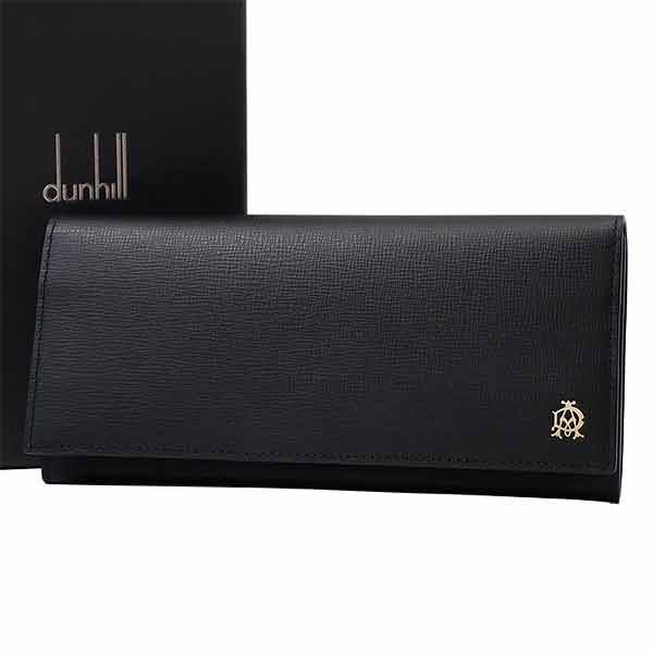 送料無料 本物　一押し dunhill ダンヒル ベルグレイヴ ロングウォレット L2S810A カーフレザー ブラック メンズ 長財布 小銭入れ付 カード 7415-1｜リユースブランドMEDAKA