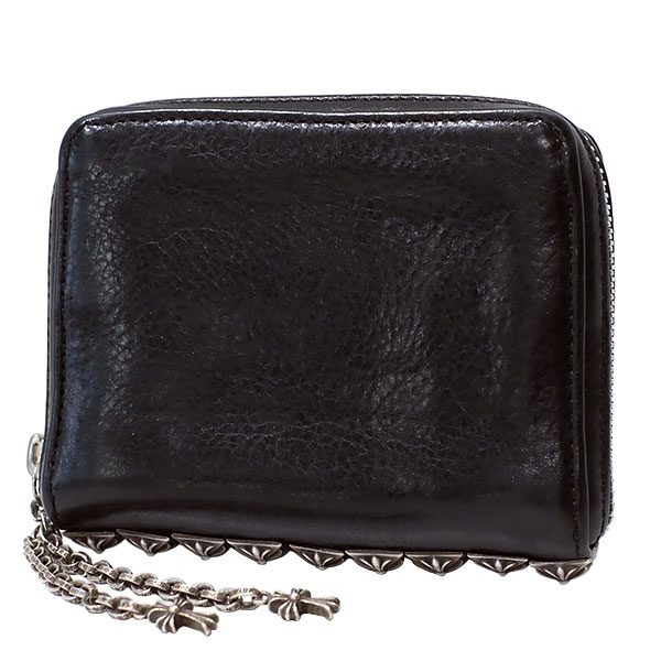 CHROME HEARTS 　スクエアビルウォレット　財布　レザー CHROME HEARTS 銀座店 クロムハーツ スクエアボタンビル