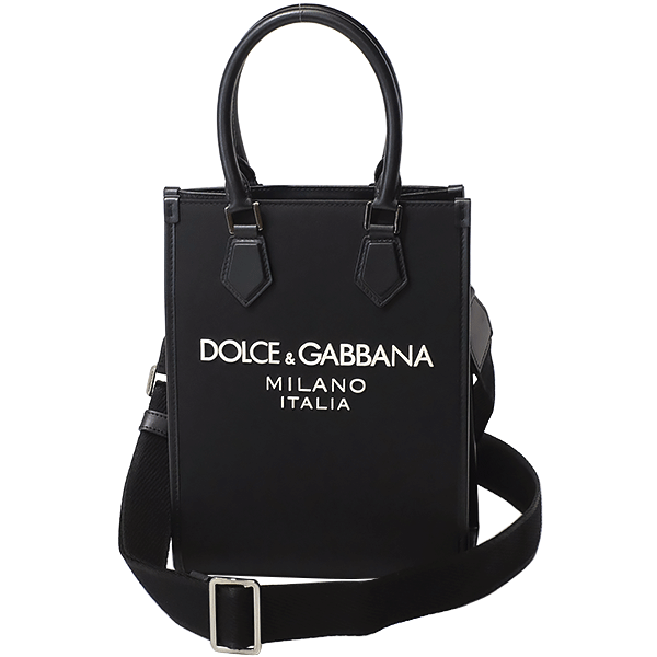 送料無料 本物　Dolce&Gabbana ドルチェ＆ガッバーナ スモールナイロンバック BM2123AG1828B956 ナイロン&times;レザー ブラック メンズ 2WAY 黒 8121-1｜リユースブランドMEDAKA