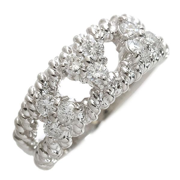 送料無料 本物 豪華 ダイヤモンドリング 指輪 PT900プラチナ ダイヤ0.47ct 9号 仕上げ済み レディースアクセサリー 上品 キラキラ おしゃれ 82-141M|リユースブランドMEDAKA