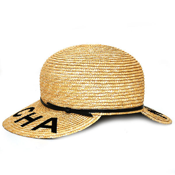 楽天市場 送料無料 本物 極美品 Chanel シャネル ストローキャップ ロゴ入り麦わら帽子 A2181126 サイズs ファッション小物 希少品 レディース 662 2ｍ リユースブランドmedaka