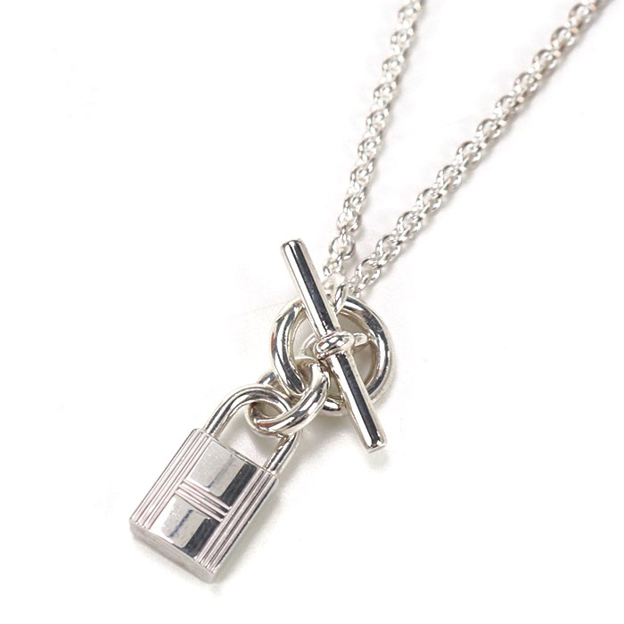 ❤ネックレスコード等プレゼント❤エルメス ハンドカデナ シルバー金具 箱付き HERMES エルメス ネックレス ペンダント カデナ シルバー925