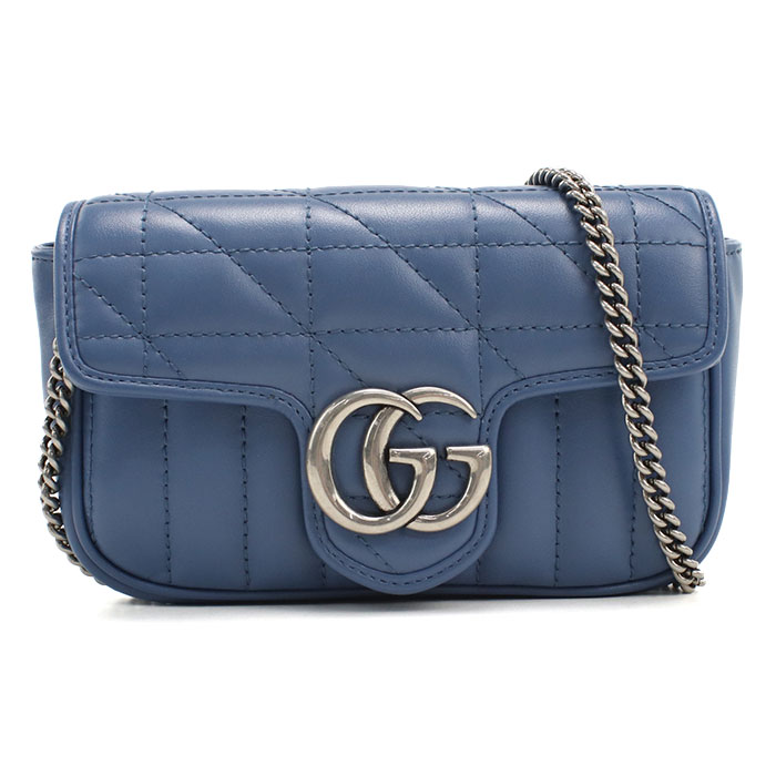 【中古】GUCCI グッチ チェーン GGマーモント 476433 ショルダーバッグ レザー レディース Sランク|ブランド美のや 店