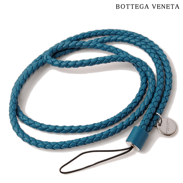 【楽天市場】ボッテガヴェネタ BOTTEGA VENETA ネックストラップ ナッパ イントレチャート ブルー 117801：Import