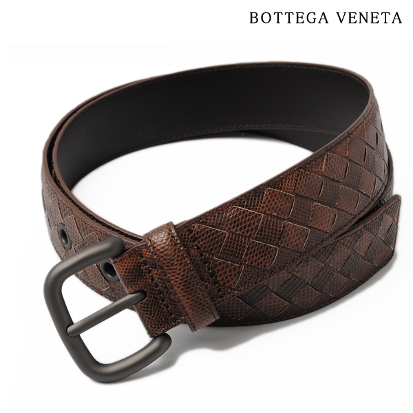 【楽天市場】【スーパーSALE限定クーポン＋ポイント2倍】BOTTEGA VENETA ボッテガ ヴェネタ ベルト アイヤーズ/パイソン イントレチャート ブラウン系 サイズ95【アウトレット