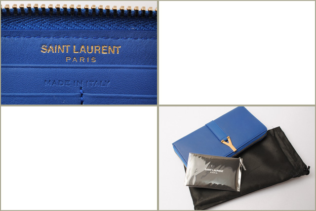 【楽天市場】サンローランパリ 財布 YSL SAINT LAURENT PARIS 長財布 カーフ ブルー 314991 BJ50J